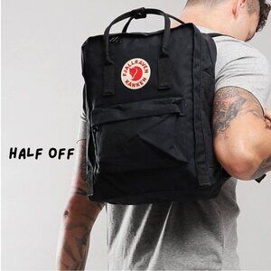 Original Fjallraven Kanken Backpack (Black; LIGHTLY USED)